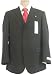 Emanuel Ungaro Mens Single Breasted 3 Button Solid Black Wool Suit - Size 40R