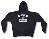 Beer It's What's For Dinner Men's Hoodie Sweat Shirt Small thru 4XL