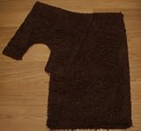 Twist Dark Chocolate 2 Piece Bath Mat Set