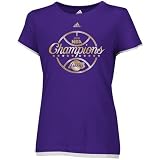 adidas Los Angeles Lakers Ladies Purple 2010 NBA Champions Star Power T-shirt