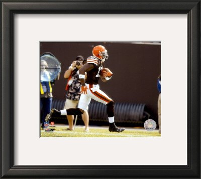 Braylon Edwards Framed Photographic Poster Print, 16x15