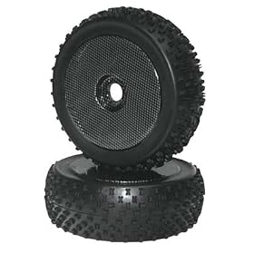 7191 1 8 Buggy Tire Rim Set Carbon B (2) from Imex Tires