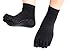 CompressionZ Yoga Socks Non Slip Full Toe (Black) - Women & Men Pilates, Barre, Strong Grip