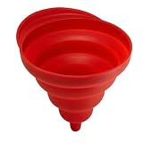 Collapsible Silicone Funnels- Set of 2 (Red) by 