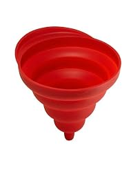 Collapsible Silicone Funnels- Set of 2 (Red) by As Seen On TV