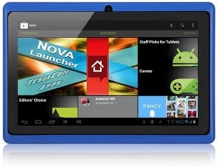 SUNWORLD® 7-Inch Allwinner A13 Q88 Camera Tablet Pc Android 4.0 1.2GHz CPU Multiple Touch Capactive Screen 512MB RAM 4GB HDD Wifi Blue