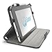 i-Blason Slim Folio Book Shell Stand case Cover for HP Slate 7 Inch Android Tablet with Elastic Hand Strap, Stylus Loop & Bonus Stylus (3 Year Warranty)- Black
