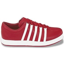 Buy K-Swiss Mens The Classic Tennis Shoe (Red)