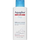 Aquaphor Baby Gentle Wash & Tear Free Shampoo, Fragrance Free Mild Cleanser, 8.4 Ounce (Pack of 3)