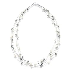 Valero Pearls pearls4girls Damen-Halskette S��wasser-Zuchtperlen wei� / silber 43 cm 400320