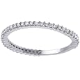 14K White Gold Eternity Diamond Anniversary Ring (0.3 Cttw, GH Color, SI Clarity)