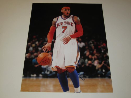 Carmelo Anthony Signed Autographed 11x14 Photo New York Knicks Authentic Certified Coa