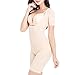 Women's Seamless Full Body Shaper Thigh Slimmer Firm Control Shapewear Bodysuit XXLNude Short Sleeve