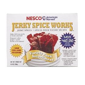 Nesco American Harvest Jerky Spice Seasoning Kit, variety pack, 6 packets by Jerky Makers