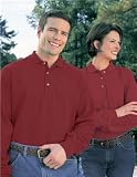 Premium Quality Men's Champion Long Sleeve Golf Sport Shirt - Maroon