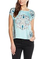 Cortefiel Camiseta Manga Corta (Verde Agua)