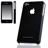 CaseCrown Polycarbonate Slim Case for Apple iPhone 4 and 4S (AT&T, Sprint, & Verizon compatible) - Black
