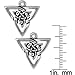 TierraCast Silver Plated Pewter Celtic Open Triangle Pendant Charm 21mm (1)