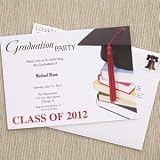 Graduation Cap Personalized Graduation Party Invitations