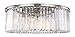 Urban Classic Sydney Collection Flush Mount D:43.5in H:13.5in Lt:10 Polished Nickel Finish (Royal Cut Crystals)