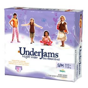 Pampers UnderJams Night Wear For Girls, Size 7, Small/Medium Jumbo Pack - 17/Pack, 4 Ea