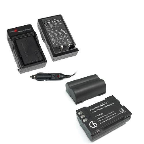 Lithium-Ion Battery  Charger with Car Adapter for Olympus Digital SLR EVOLT E-500B001XX1P20