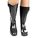 Twisted Women’s Rubber Rain Boots | Ladies, Knee High, Jelly Lined Water Resistant, Black, 9
