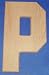 Wood Letters & Numbers 5 Inch Letter P
