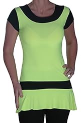 Two-Toned Scoop Neck Short Short Sleeves Club Dress/Mini Dress 