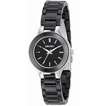 Hot Sale DKNY Ceramic Bracelet Black Dial Women's watch #NY4887