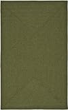 Safavieh Braided Collection BRD315A Green Braided Cotton Round Area Rug, 6 Feet Round (6 Feet Round)