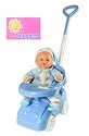 (Snuggles) Baby Doll with Musical Ride On Car (Blue)