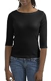 Port Authority Ladies Soft Touch 3/4 Sleeve Ballet Neck Shirt.