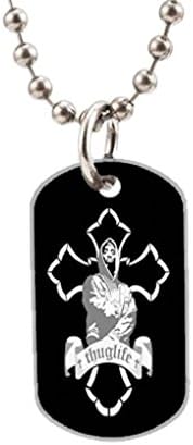 2Pac Singer Fashion Image Custom Unique (one side)Oval dog tag Big animal Tag Pendant Necklace Chain