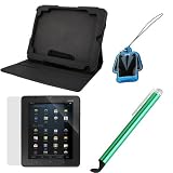 GTMax Black Premium Leather Carrying Cover Case Folio with Built in Stand + LCD Screen Protector + Universal Lucky Green Stylus with Flat Tip + LCD Screen Cleaner Strap for Vizio 8 Inch Tablet 41O9TjKlleL. SL160 GTMax Black Premium Leather Carrying Cover Case Folio with Built in Stand + LCD Screen Protector + Universal Lucky Green Stylus with Flat Tip + LCD Screen Cleaner Strap for Vizio 8 Inch Tablet