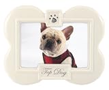 Malden International Designs Top Dog Ceramic Milestones Picture Frame, 3-1/2-Inch by 5-Inch