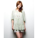 ※SALE※（Language） ワンピース（小花プリントチュニックワンピース（アンダードレス付き）） レディス