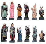 Joan Of Arc 100 Years War Chess Set, King:3-3/8