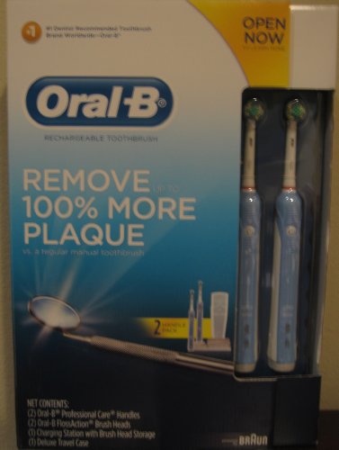 Best Price Oral-B Professional Care Series Rechargeable Toothbrush 2 Handle Pack 1 Brushing Mode