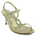Ladies Loop Diamante Evening Sandals