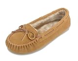 Cally Slipper by Minnetonka in Cinnamon Suede