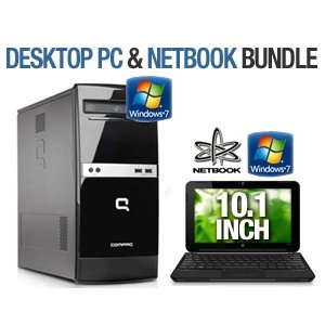 HP Compaq 500B PC & HP Mini 2102 WH238UT Bundle