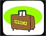 Mouse Pad with africa, safari, wildlife, suitcase, baggage