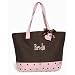 Mud Pie Wedding I Do Twill Tote, Bride, Chocolate Brown and Pink