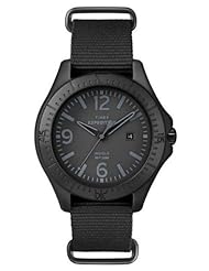 Timex Unisex T499339J  Expedition Aluminum Camper Black Nylon Slip Thru Strap Watch