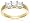 14k Yellow Gold Princess-Cut 3-Stone Diamond Ring (1 cttw, I-J Color, I1-I2 Clarity), Size 7