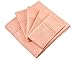Elegant Designer Bed Sheets Set 6 pc - Silky Soft High Quality Patterned 1800 Brushed Microfiber Bedding - 4 Pillowcases, Extra Deep Pocket Fitted and Flat Sheet - by Cosy House (Peach - Wavy, King)