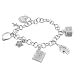 Sterling Silver Mother's Charm Bracelet