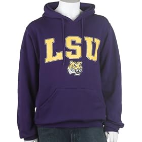 <b>Soffe LSU Hoodie with Arch and Mascot</b>