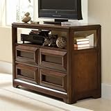 IMAGE OF Lea Elite Expressions Kids Media Chest TV Stand in Root Beer Cherry Finish